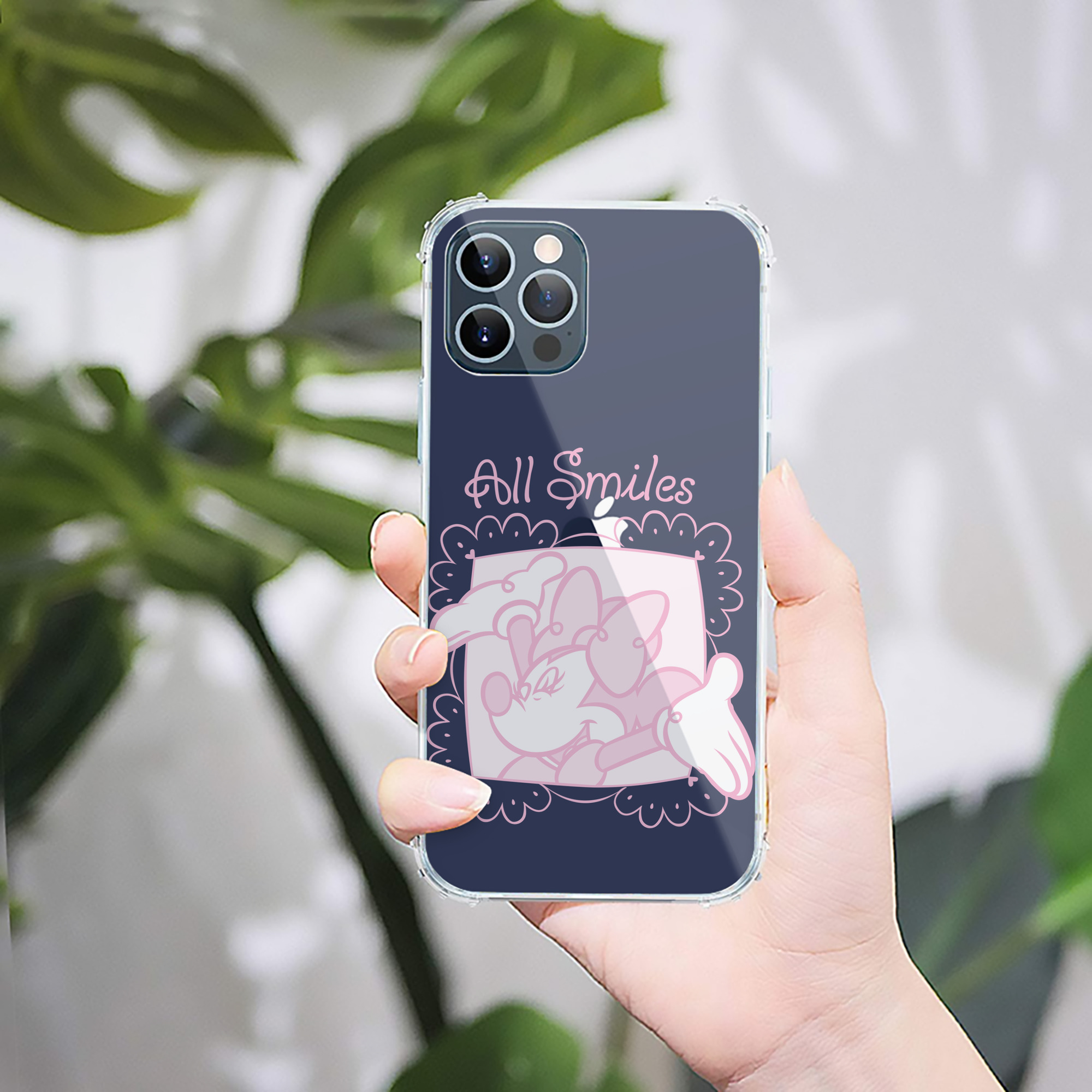 （画像用） ミッキーマウス Mickey Mouse 【iPhone 12シリーズ対応】透明スマホケース（クリアソフトケース）